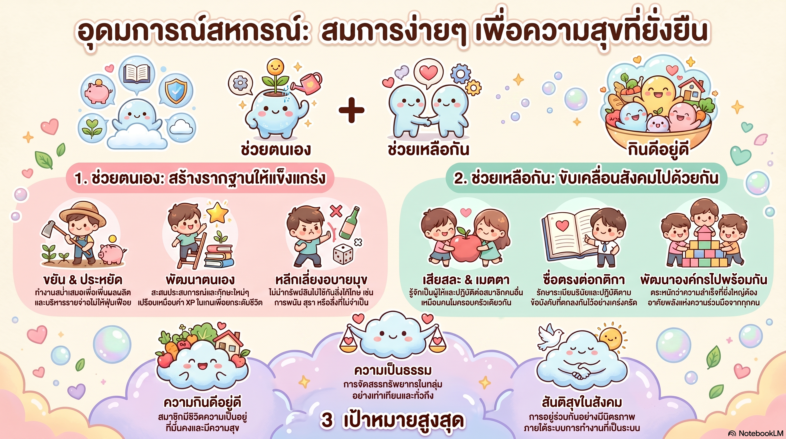 อุดมณ์การสหกรณ์ สมการง่ายๆ เพื่อความสุขที่ยั่งยืน